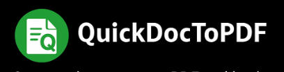 QuickDocToPDF Logo